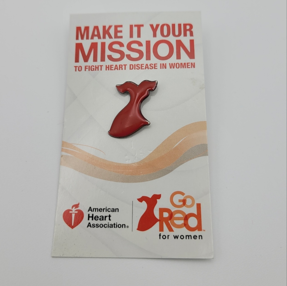 American Heart Association Go Red For Women Pin